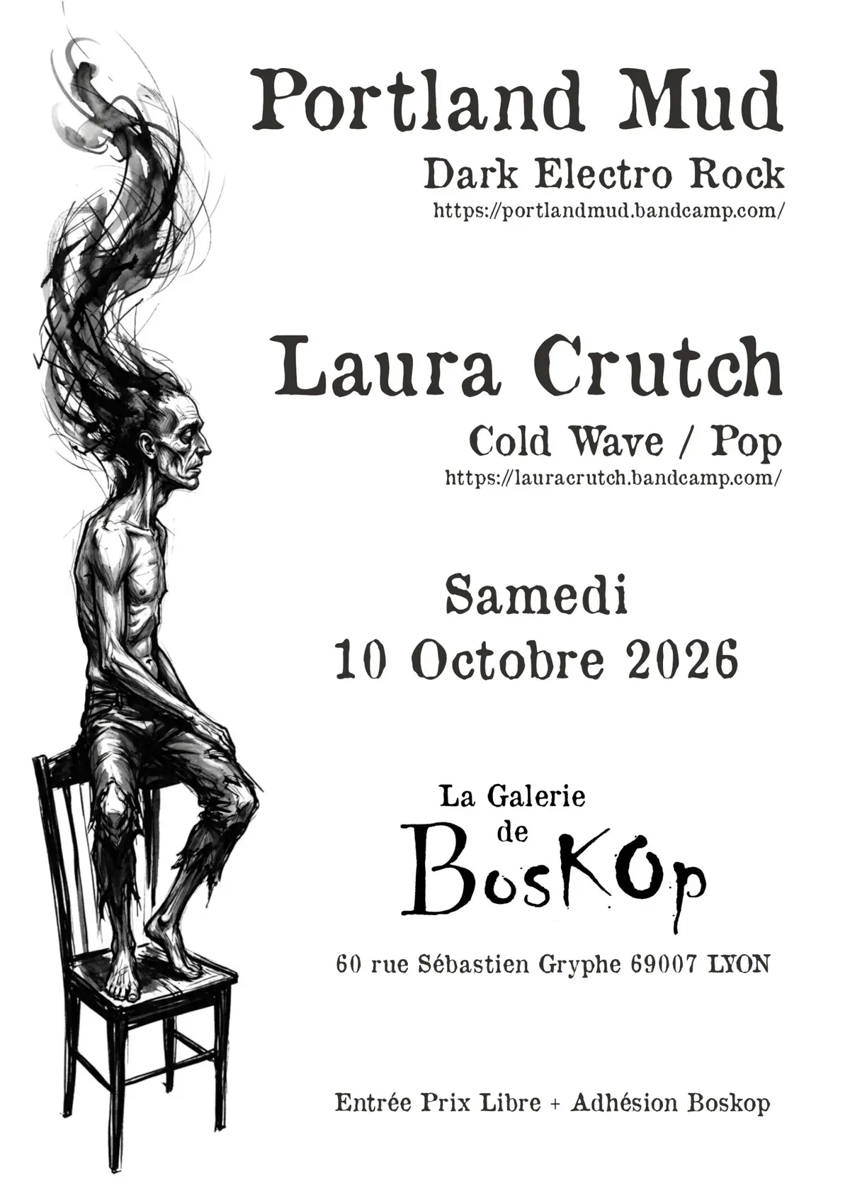 Concerts PORTLAND MUD + LAURA CRUTCH > Dark Electro Rock & Cold Wave / Pop