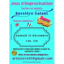 Arts Terre 87 Jeux Impro Théâtre ImproBingo Bussière-Galant