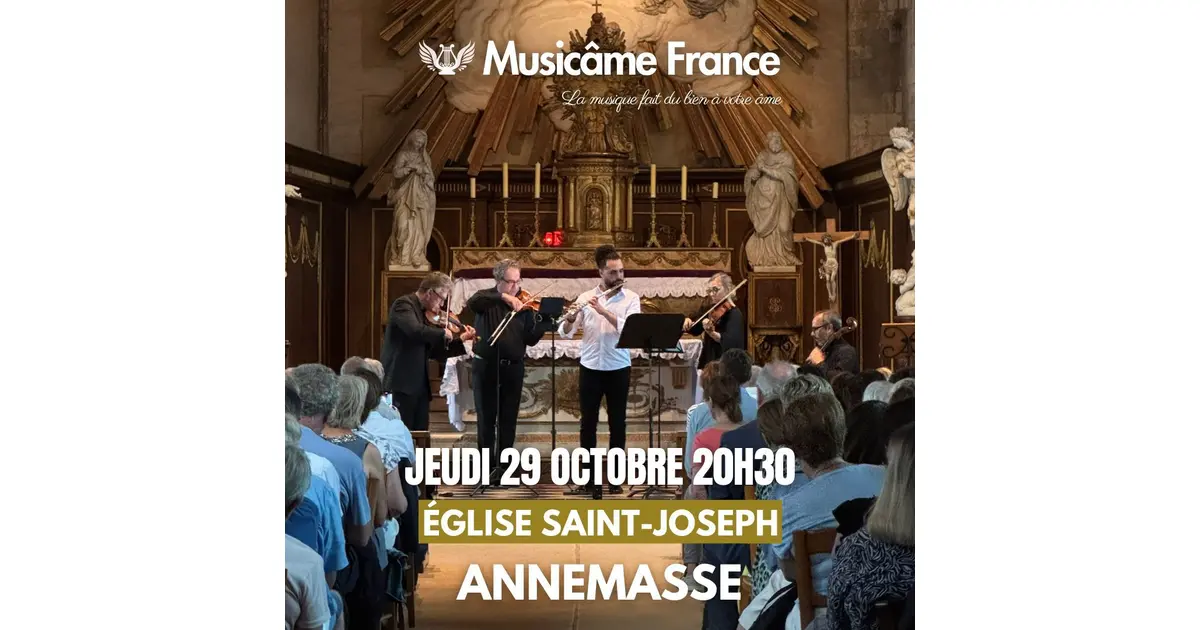 Concert à Annemasse : Bach, Vivaldi, Schubert, Rachmaninov, Saint-Saëns, Elgar,