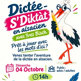 Dictée - S'Diktàt en alsacien avec Yves Bisch