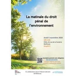 La matinale du droit pénal de l'environnement