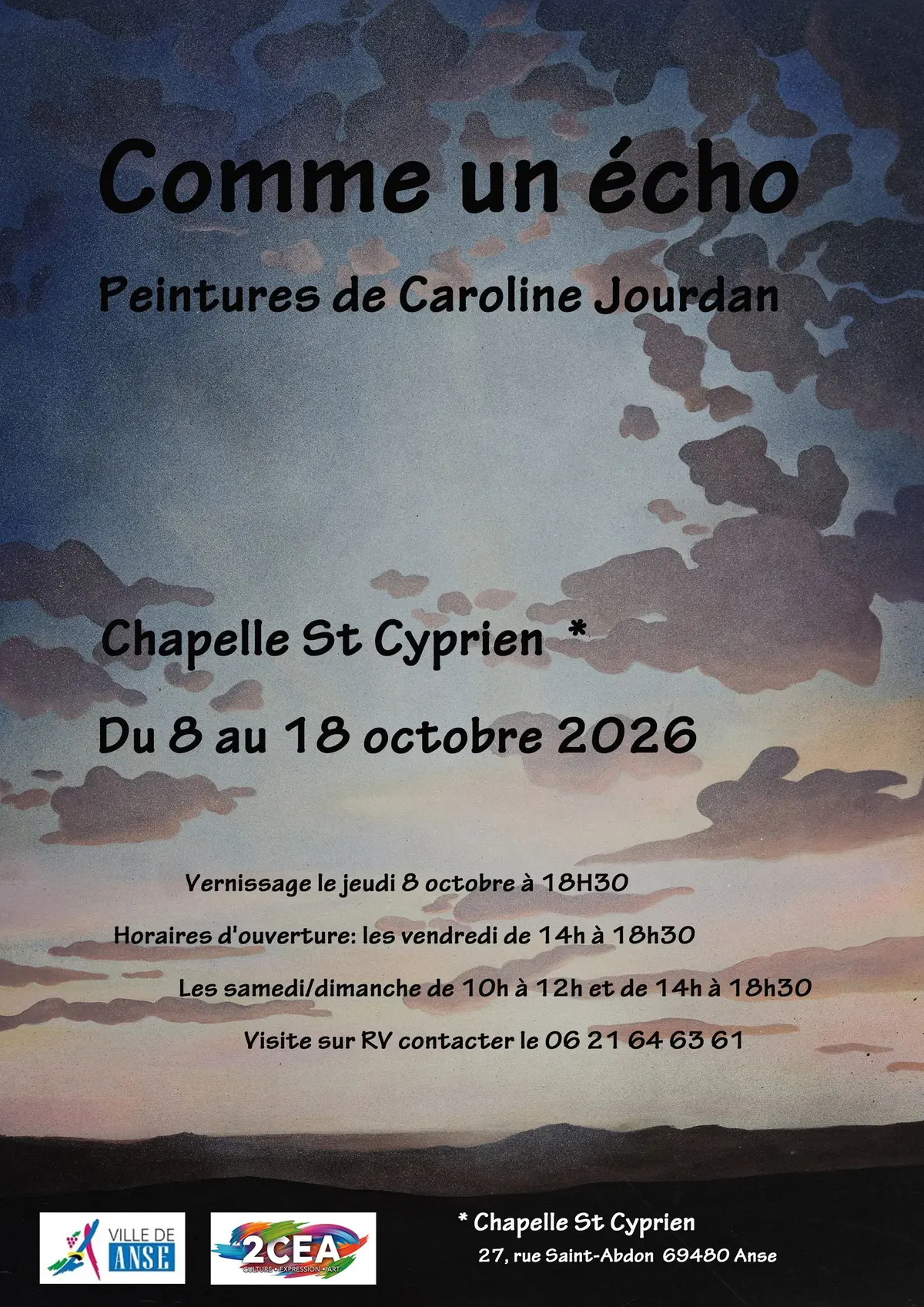 Comme un écho - Peintures de Caroline Jourdan