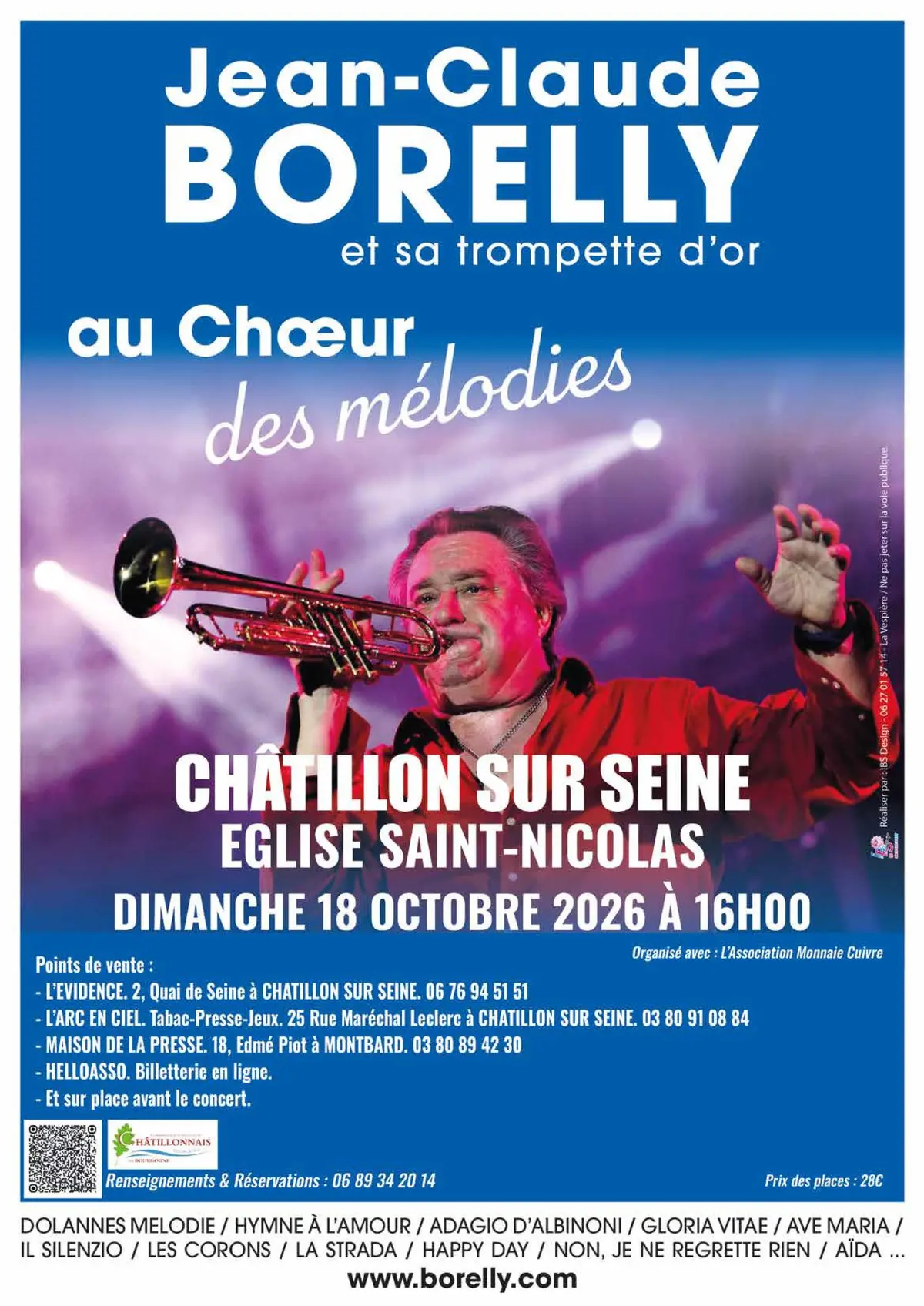 Jean-Claude BORELLY et sa trompette d'Or. 