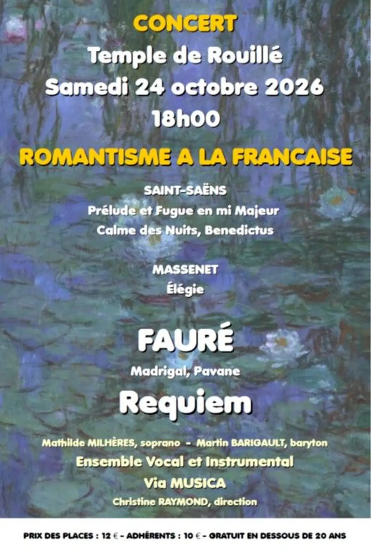 Romantisme à la française : Fauré, Saint-Saëns, Massenet