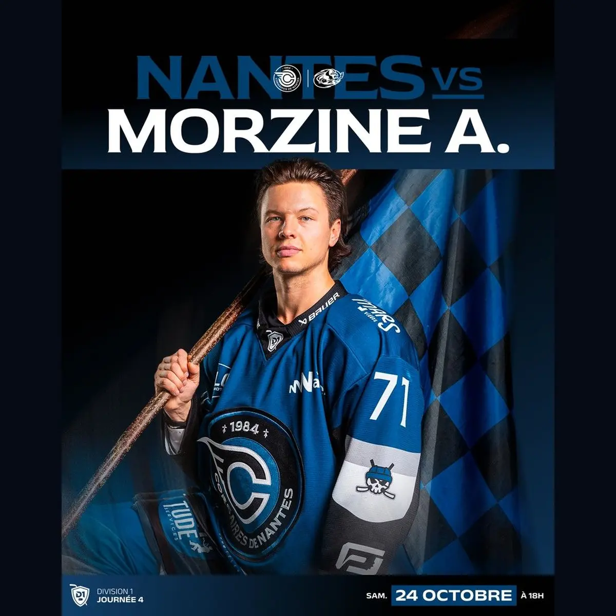 Hockey sur glace : Corsaires de Nantes - Morzine-Avoriaz, match Octobre Rose