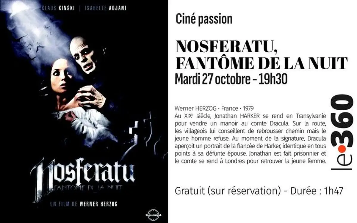 Ciné-Passion : Nosferatu, fantôme de la nuit
