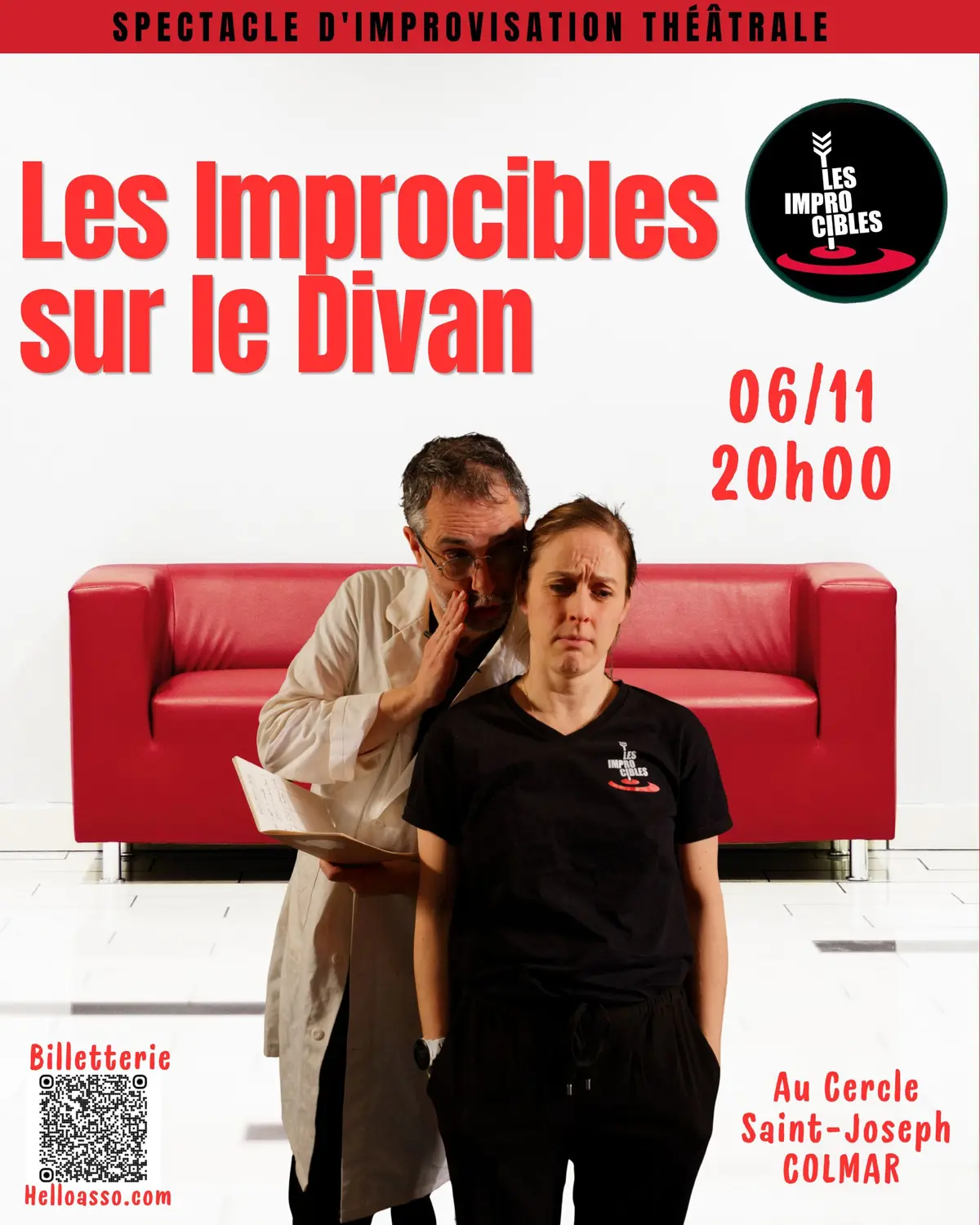 Les Improcibles sur le Divan (Spectacle d'impro)