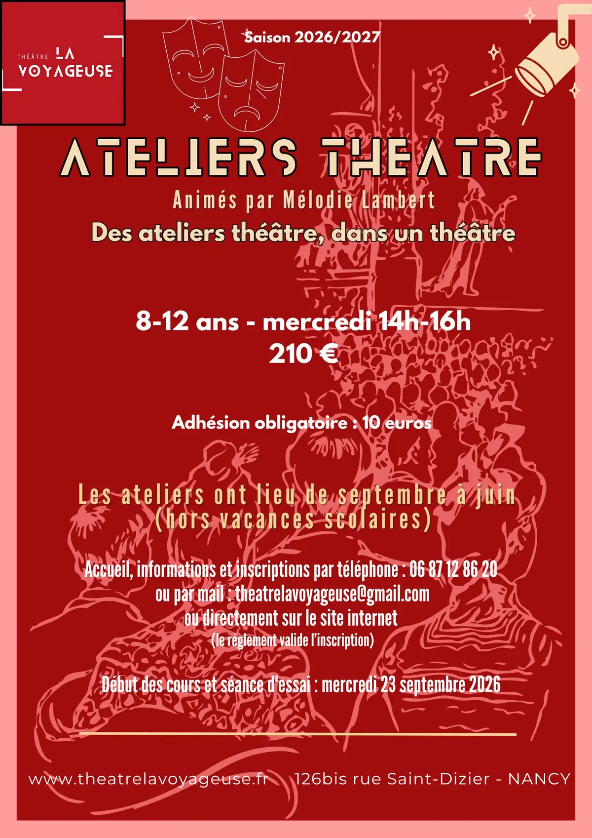 Atelier théâtre enfants (8-12 ans)