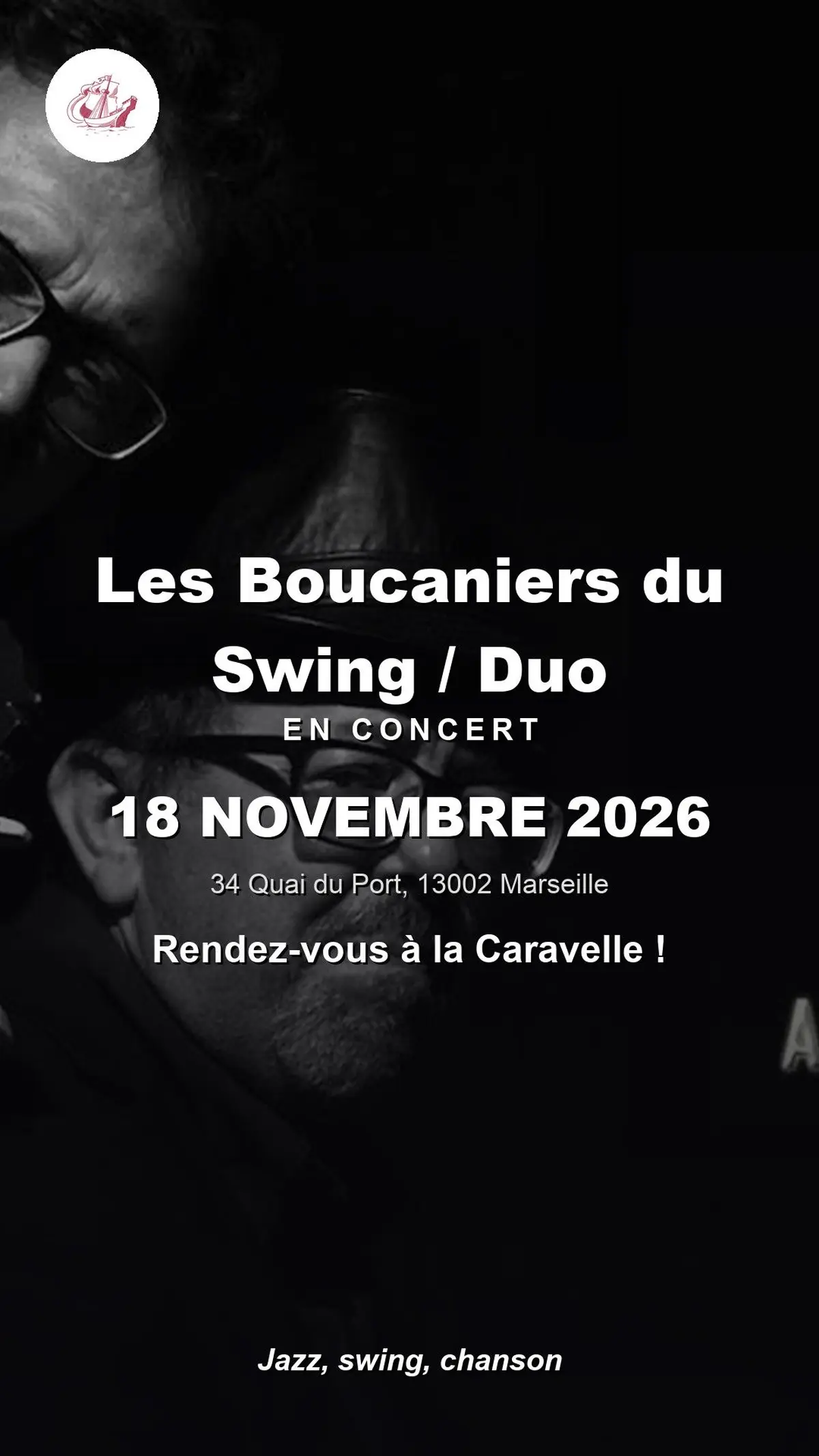 Les Boucaniers du Swing / Duo en concert à La Caravelle