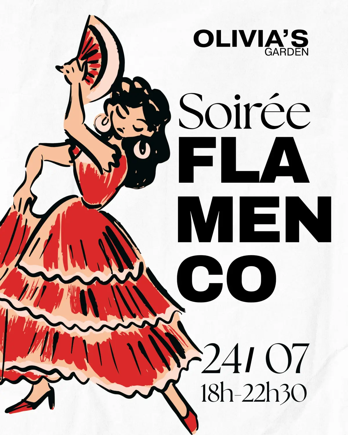Soirée Flamenco chez Olivia's Garden