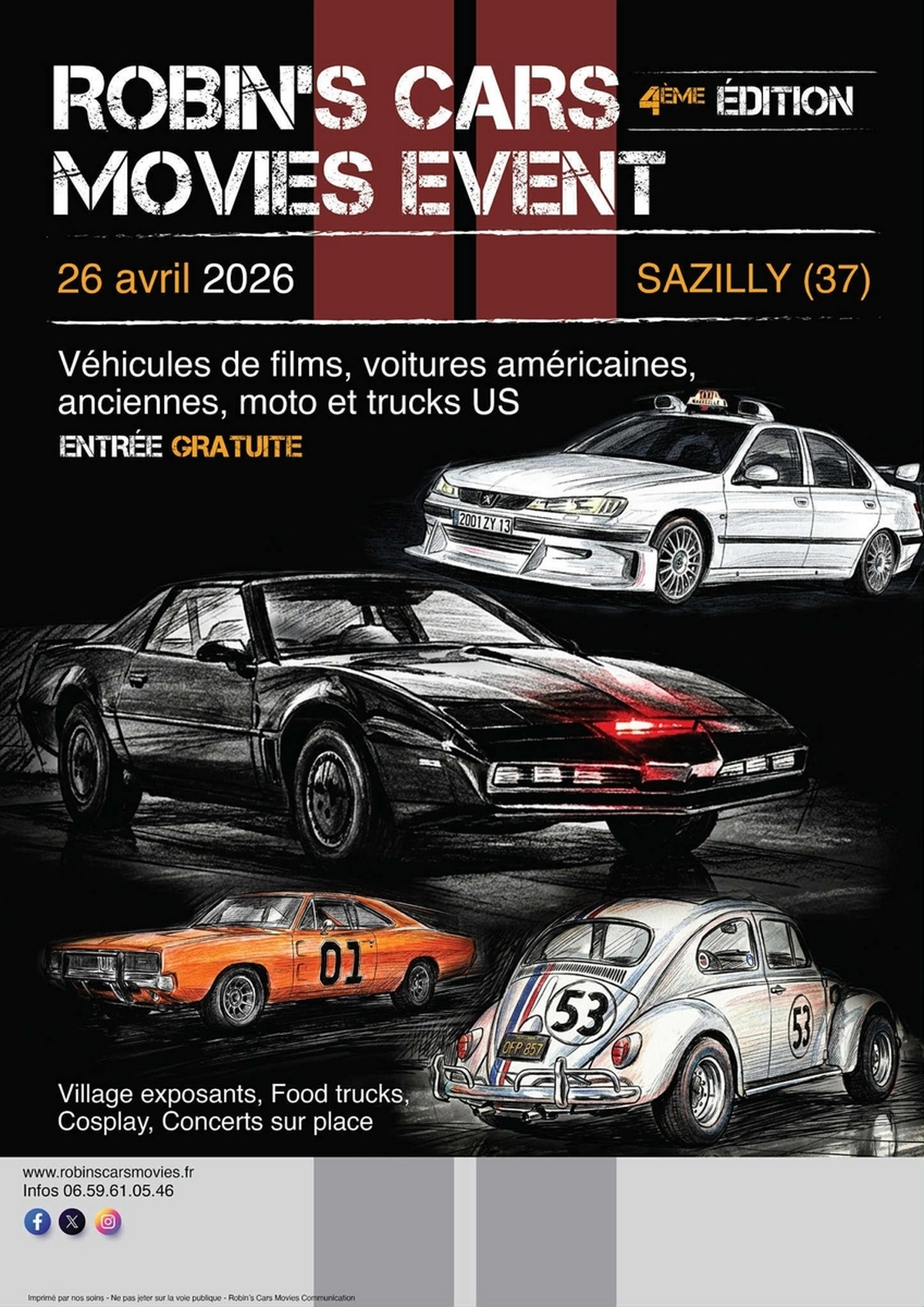 4ème édition du Robin's Cars Movies Event