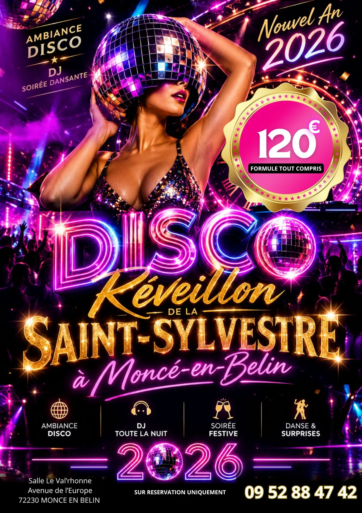 Réveillon de la st Sylvestre - DISCO Party  SARTHE