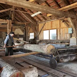 Visite guidée de la scierie hydraulique-musée de Mandray