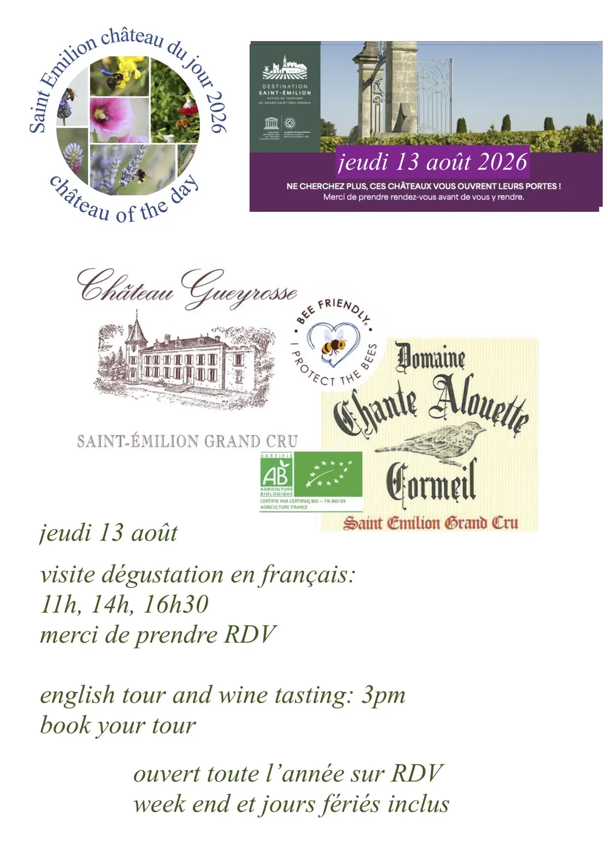 Saint Emilion Château du Jour