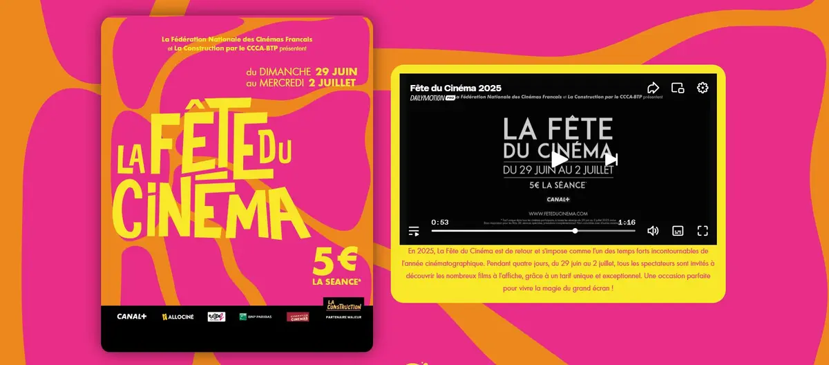 La Fête du Cinéma est de retour ce week-end !
