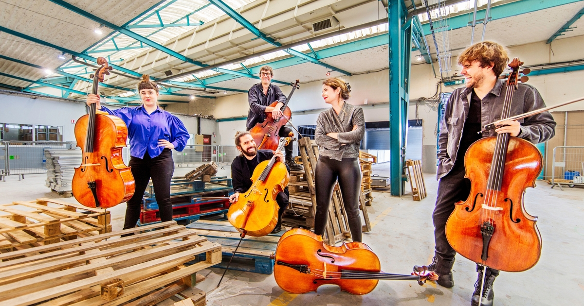 5 violoncelles et électronique, le Bleue Quintet en concert à Paris !