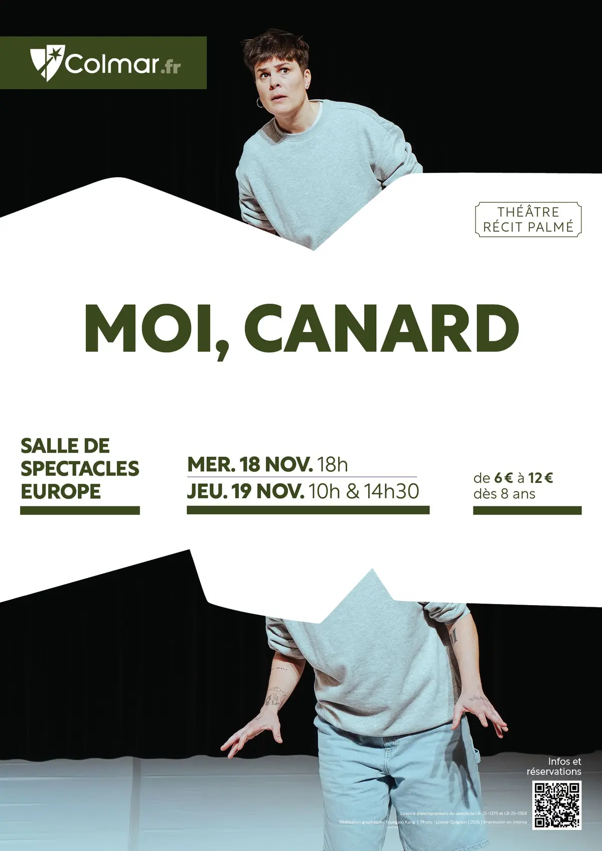 Moi, canard : un récit palmé (théâtre)