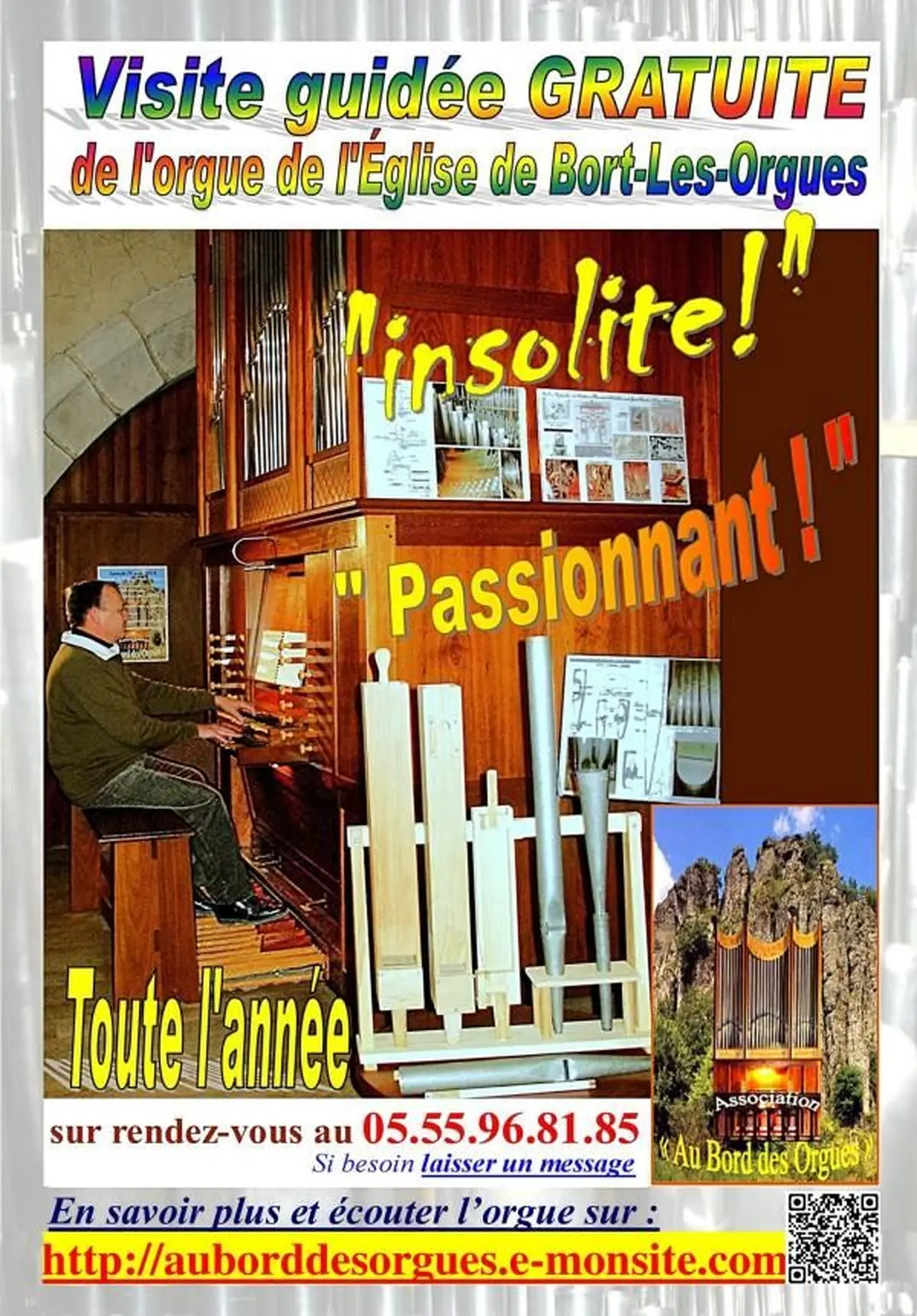 Visite guidée gratuite de l'orgue de l'église 