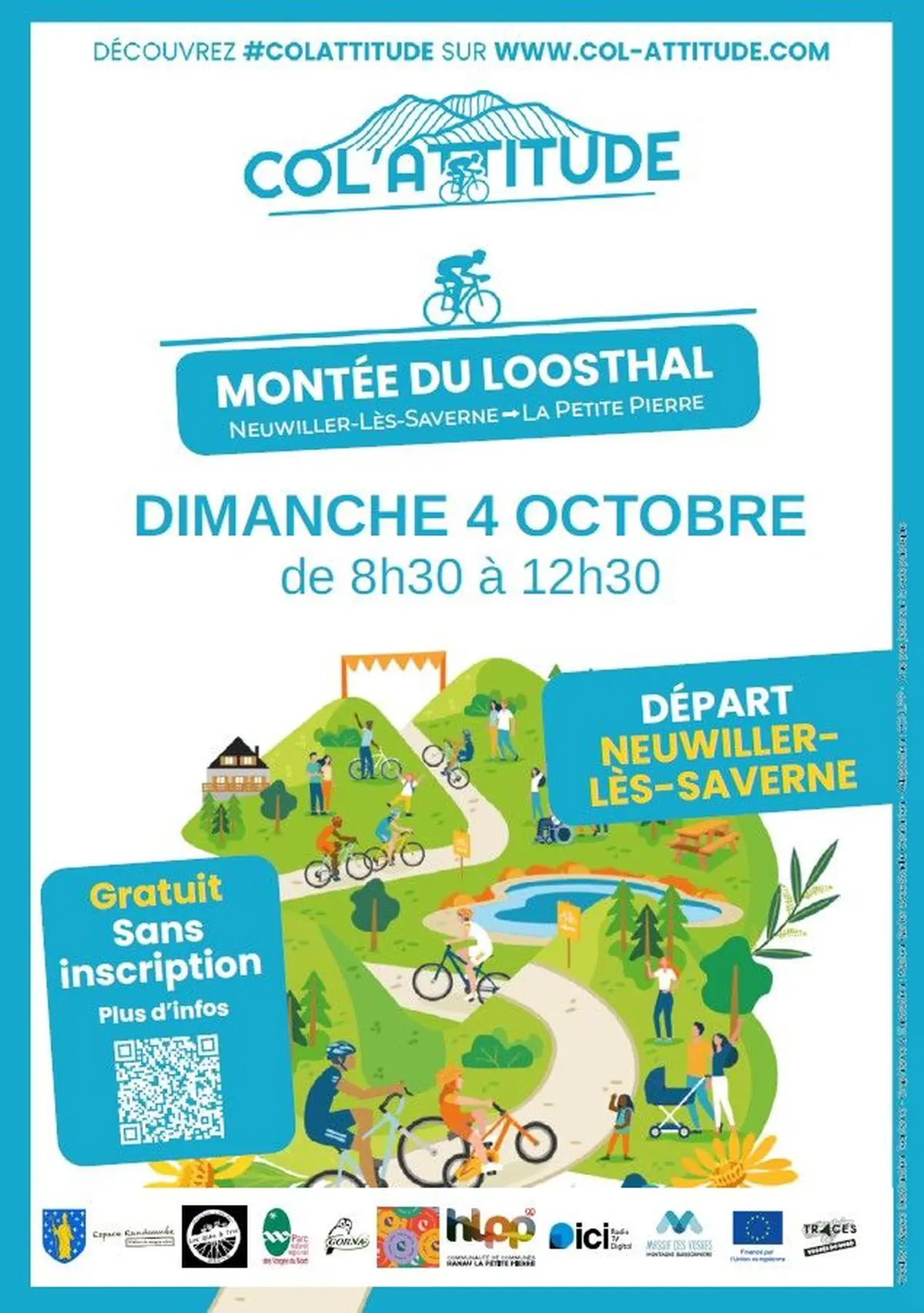Col'Attitude : la montée du Loosthal à Neuwiller-lès-Saverne à vélo