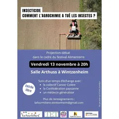 Projection-débat Insecticide, comment l’agrochimie a tué les insectes?