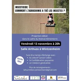 Projection-débat Insecticide, comment l’agrochimie a tué les insectes?
