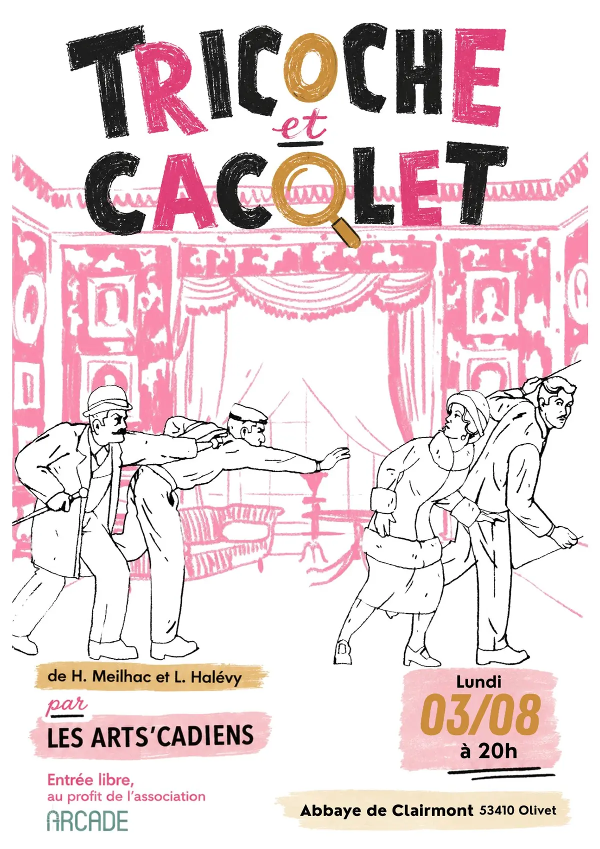 Théâtre à l'Abbaye de Clairmont - Tricoche et Cacolet