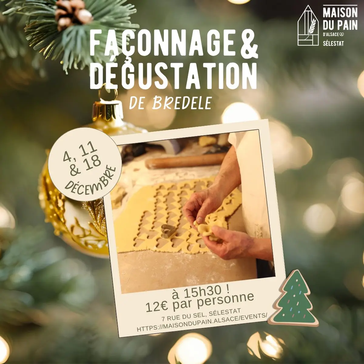 Démonstration de façonnage et dégustation commentée de bredele