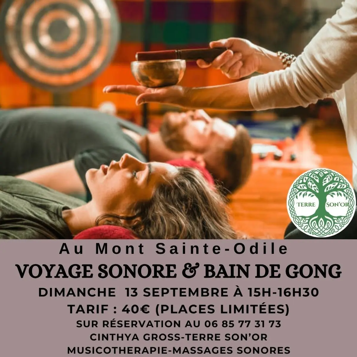 Voyage sonore bols tibétains & bain de gong sacré , bol en cristal 