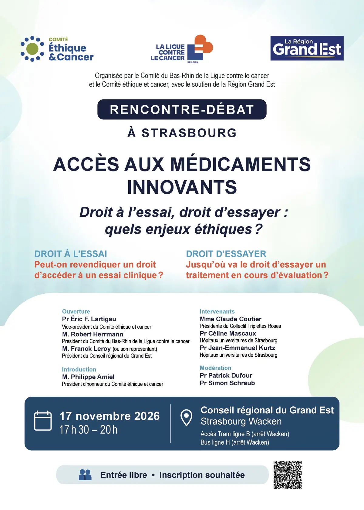 Rencontre débat : accès aux médicaments innovants