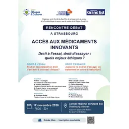 Rencontre débat : accès aux médicaments innovants