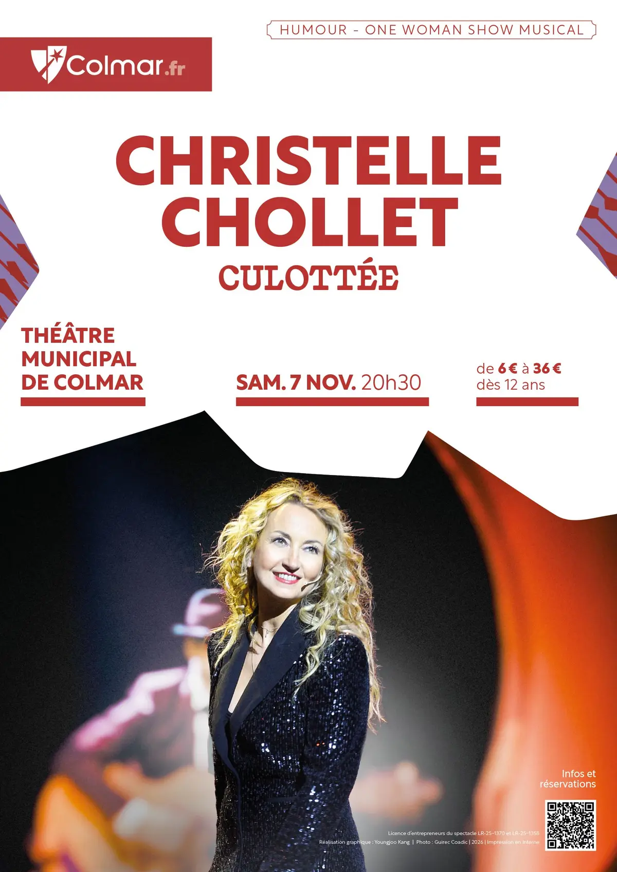 Christelle Chollet au Théâtre municipal de Colmar avec Culottée