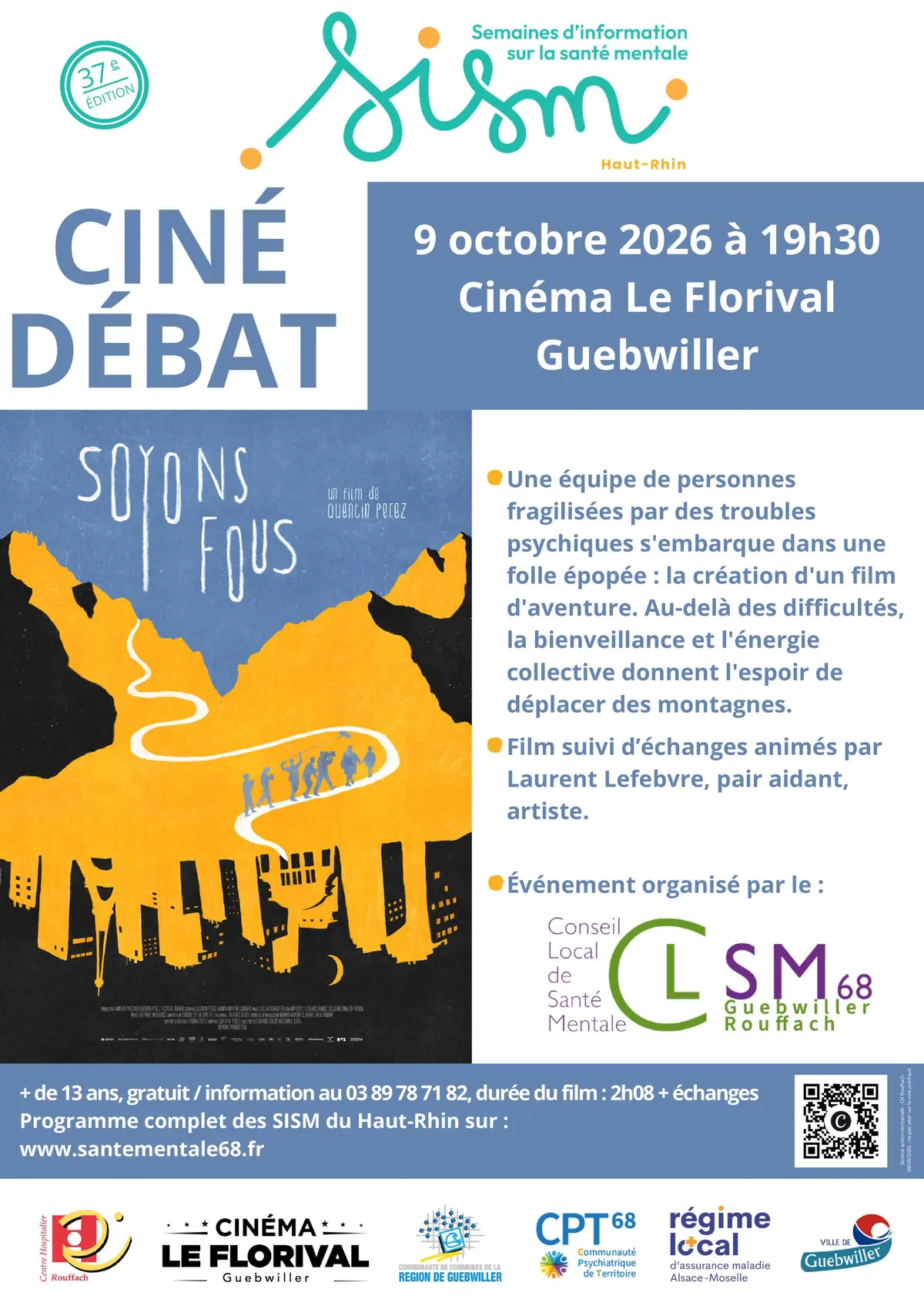 Ciné-débat Soyons fous