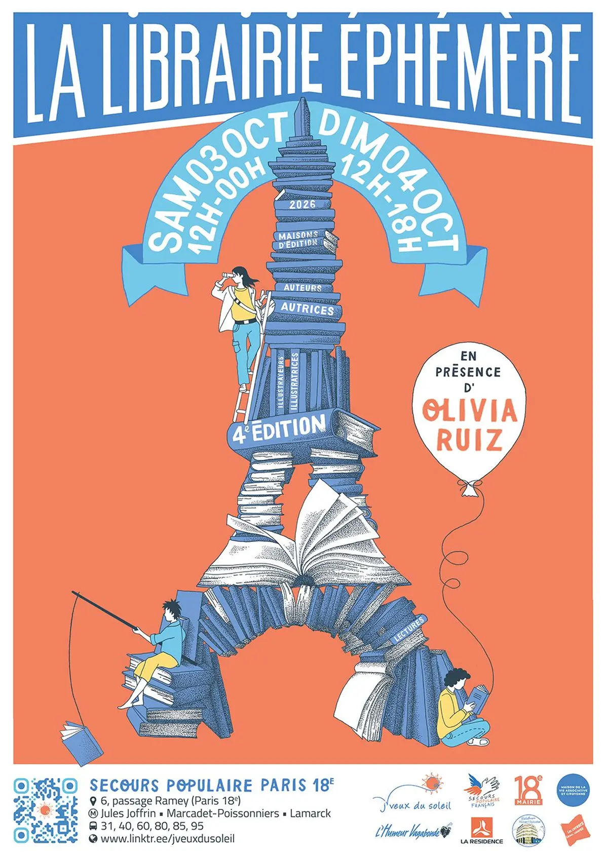 La Librairie Éphémère, un salon littéraire avec J'veux du Soleil et Olivia Ruiz