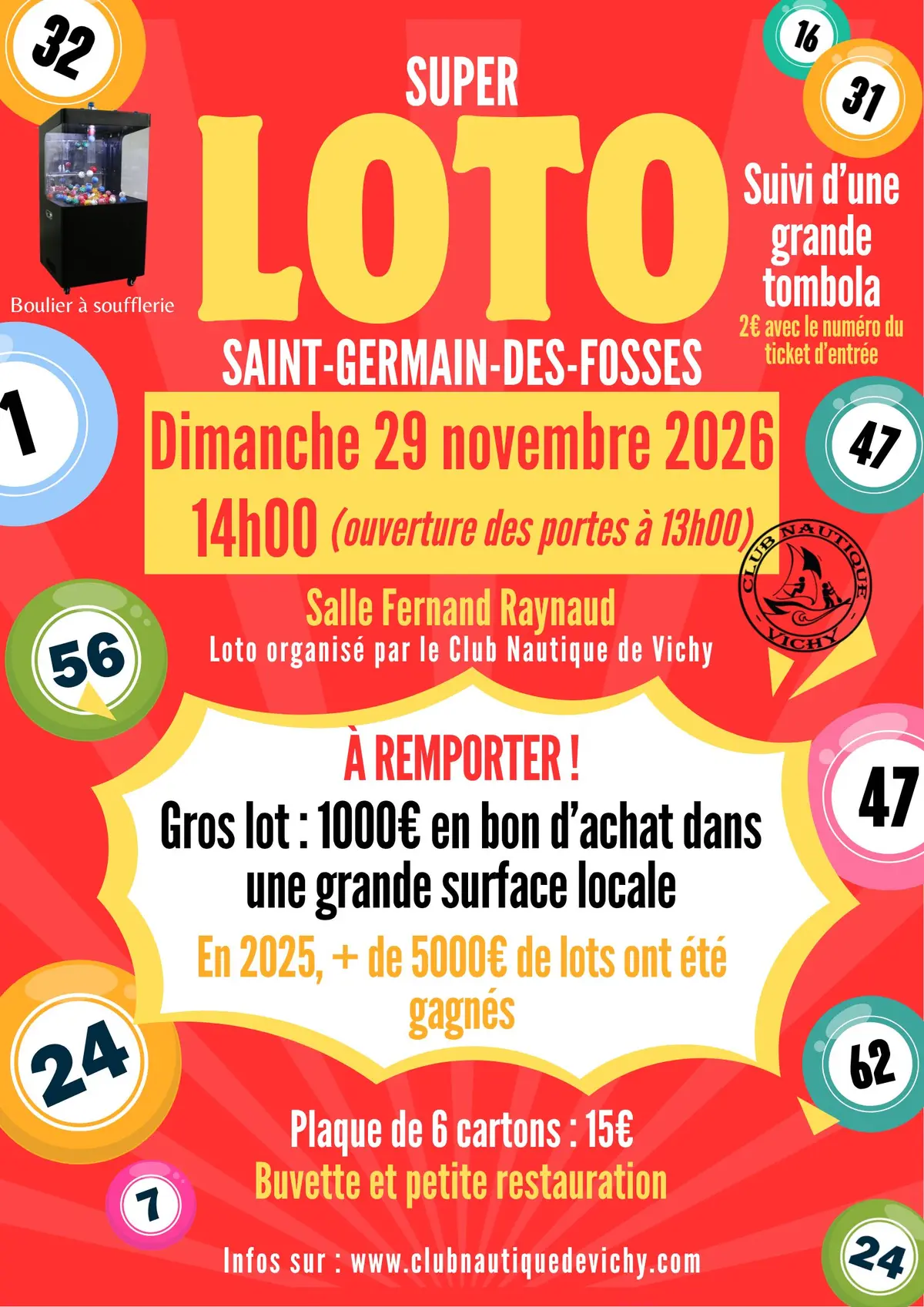 Super loto et grande tombola