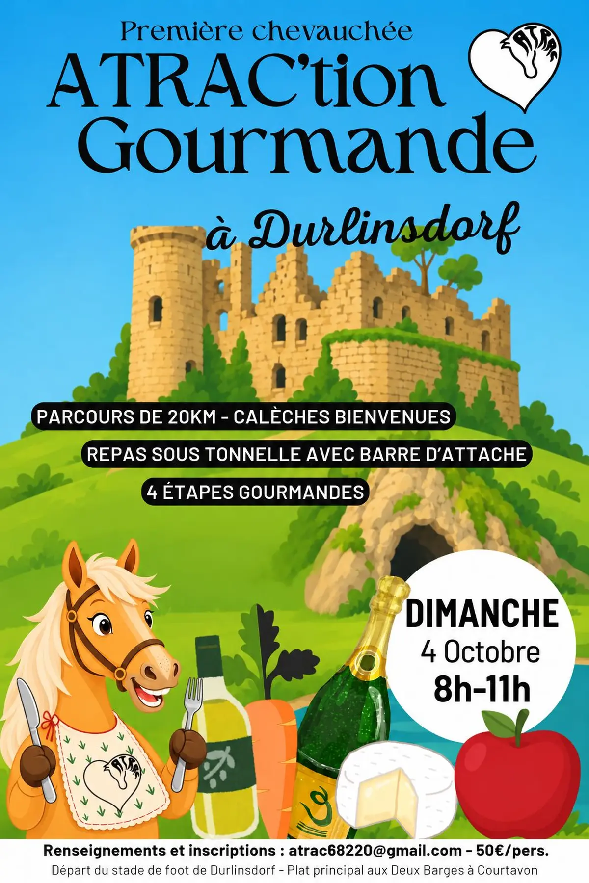 Chevauchée gourmande : l'ATRAC'tion gourmande