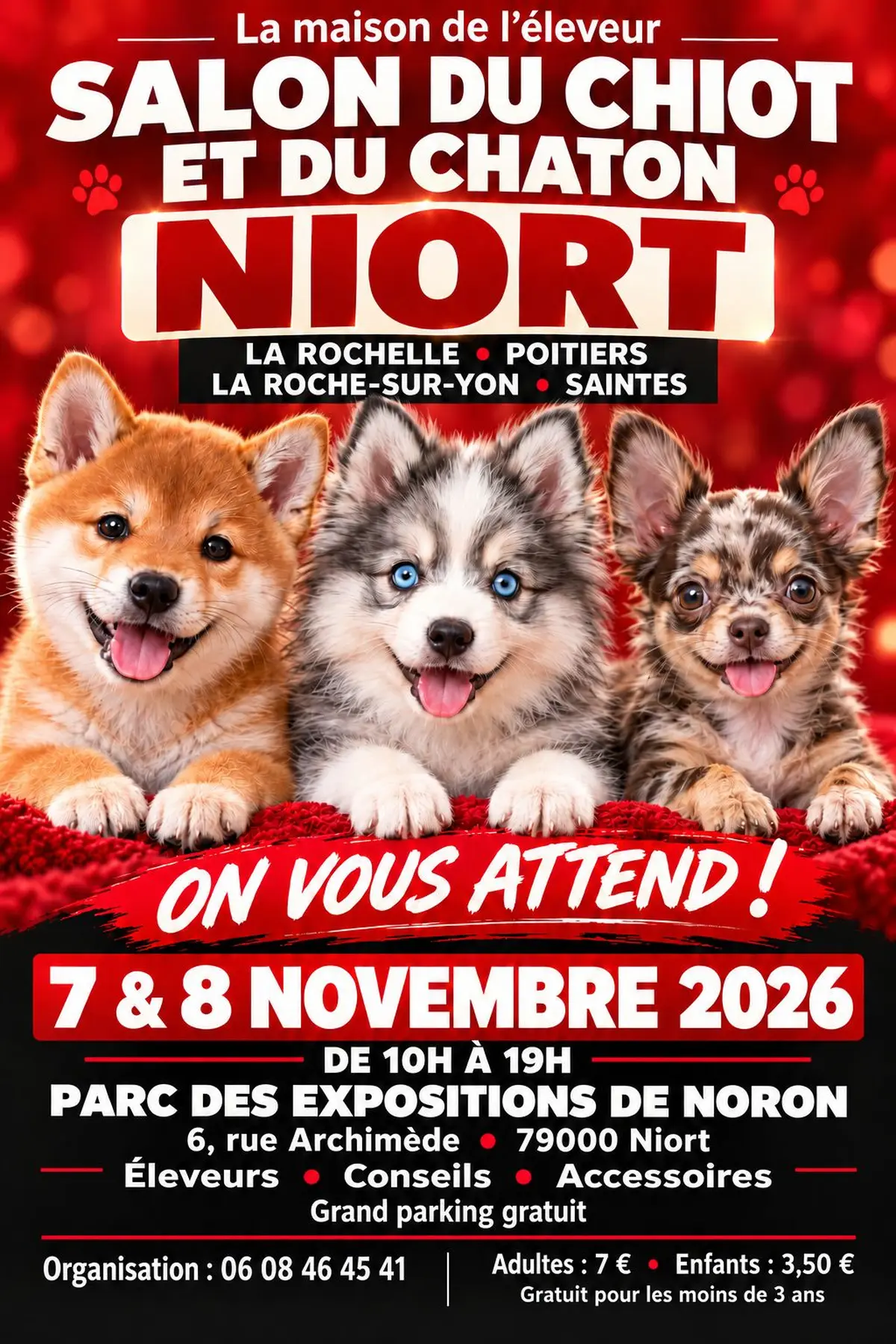 Salon du chiot et du chaton Niort