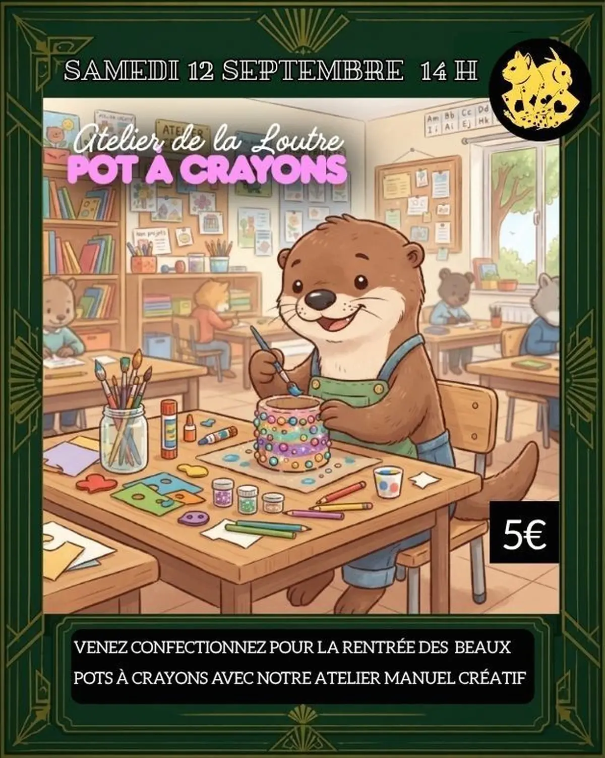 Atelier manuel pot à crayons