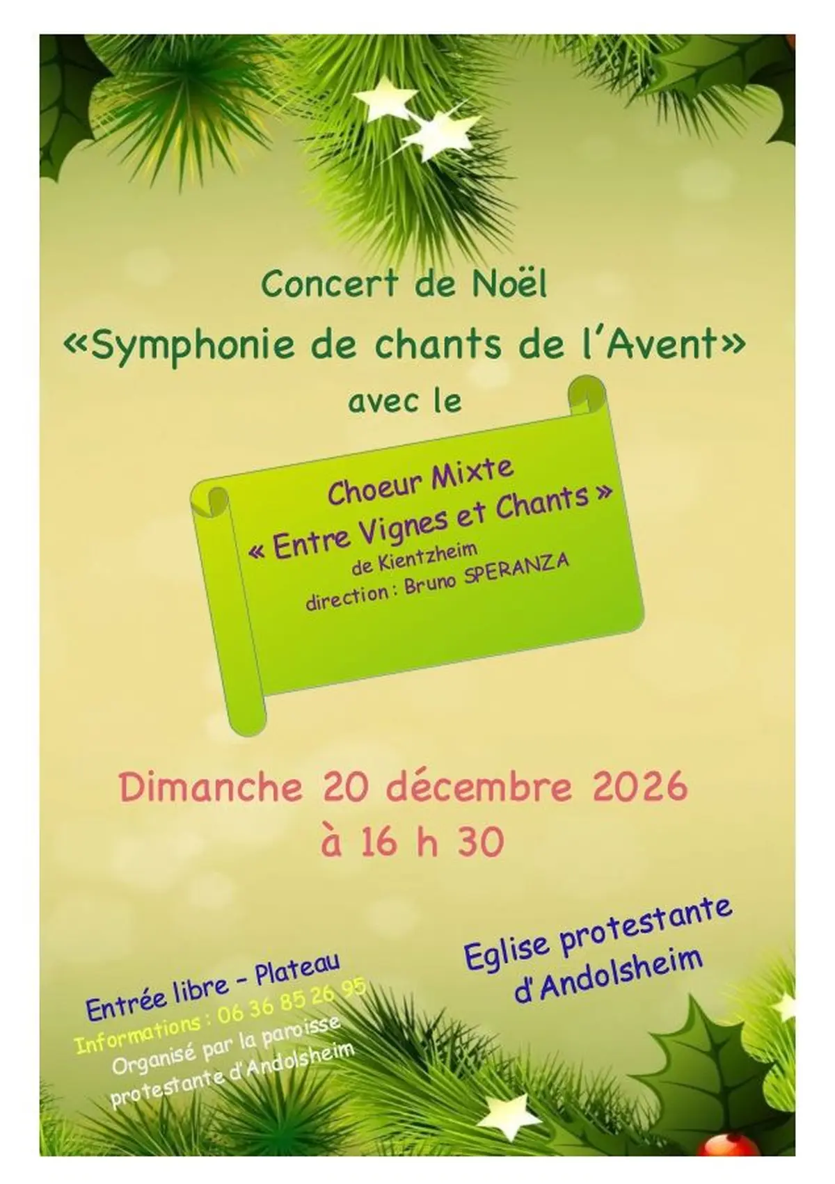 Concert de Noël « Symphonie de chants de l’Avent »