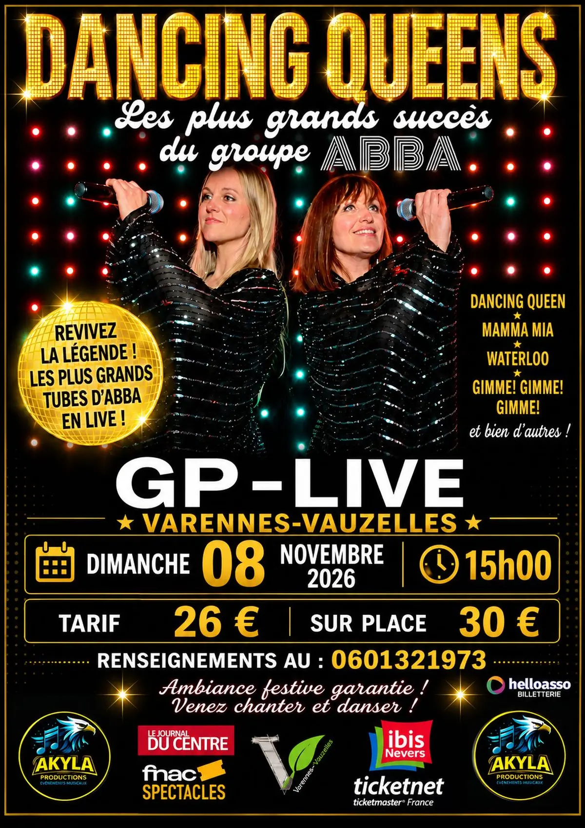 DANCING QUEENS – Les plus grands concerts du groupe ABBA