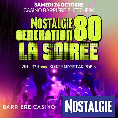 Soirée années 80 avec Robin de Nostalgie 