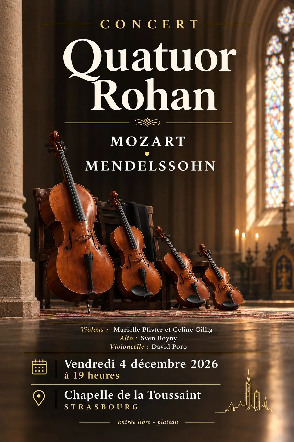 Concert du quatuor Rohan
