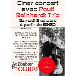 Diner Concert avec Pouti Reinhardt Trio