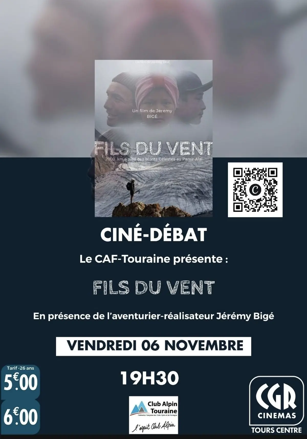Ciné-débat Fils du vent de l'aventurier réalisateur Jeremy Bigé