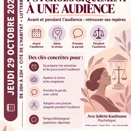 Se préparer psychologiquement à une audience