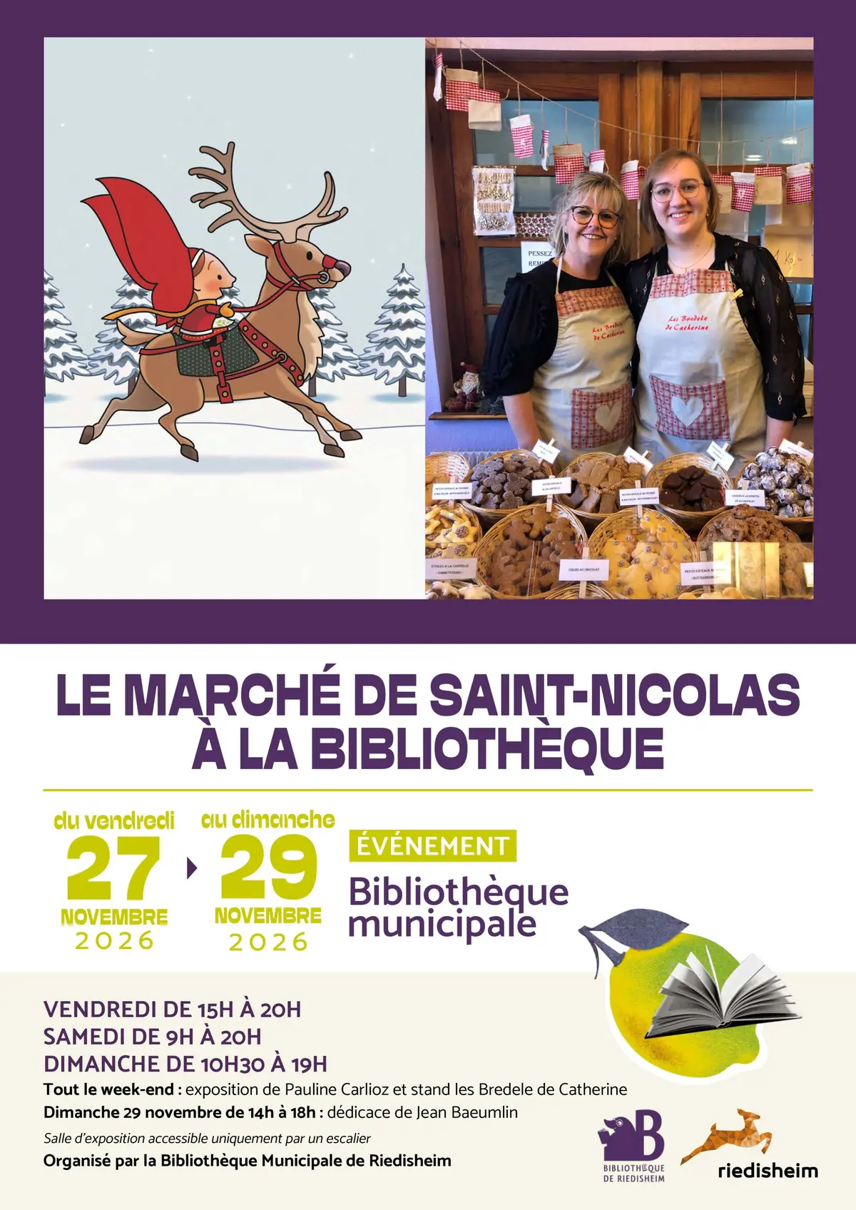 Marché de Saint-Nicolas à la bibliothèque