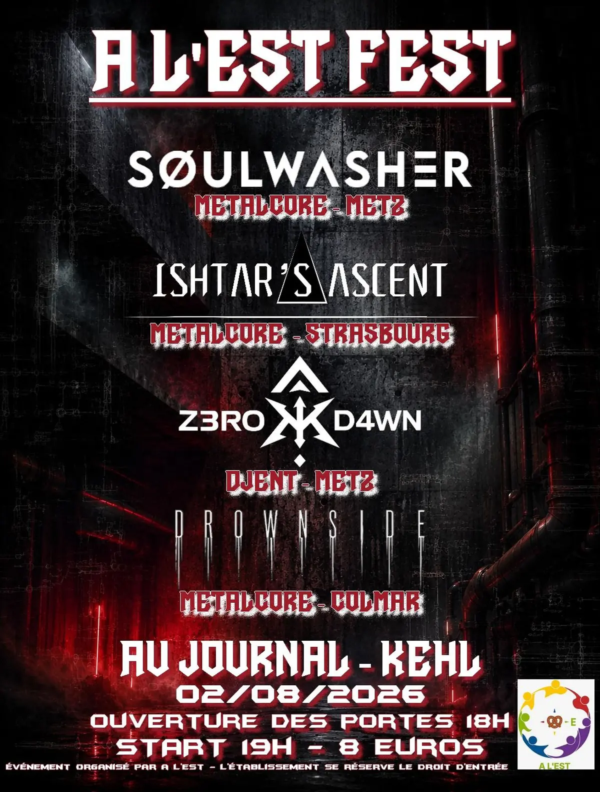 A l'EST FEST concert 4 groupes Métal au Journal Kehl ! 