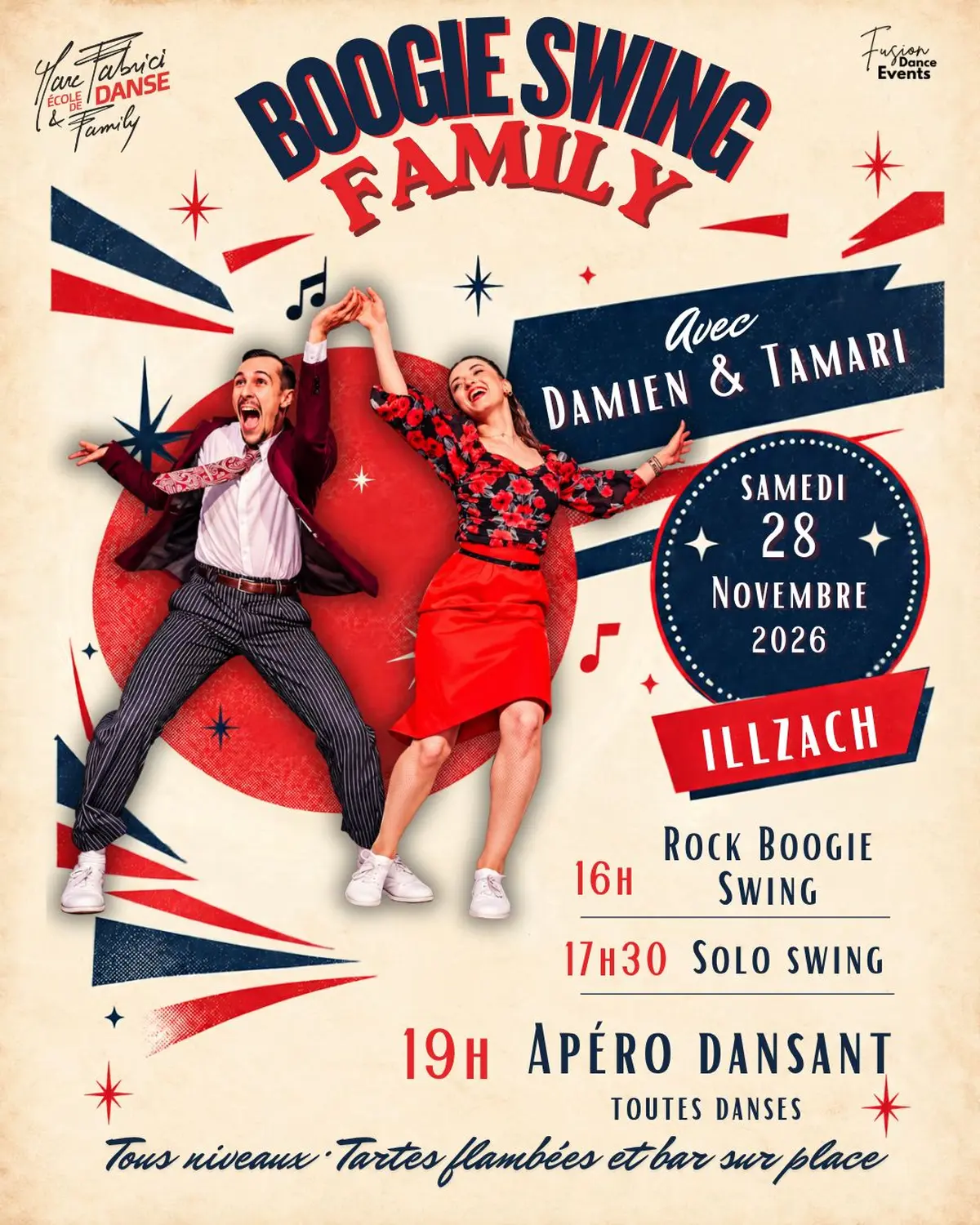 Boogie Swing Family workshops et soirée dansante avec Damien et Tamari à Illzach