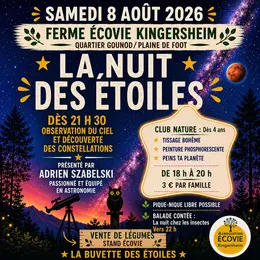 La nuit des étoiles 2026 fête Ecovie 