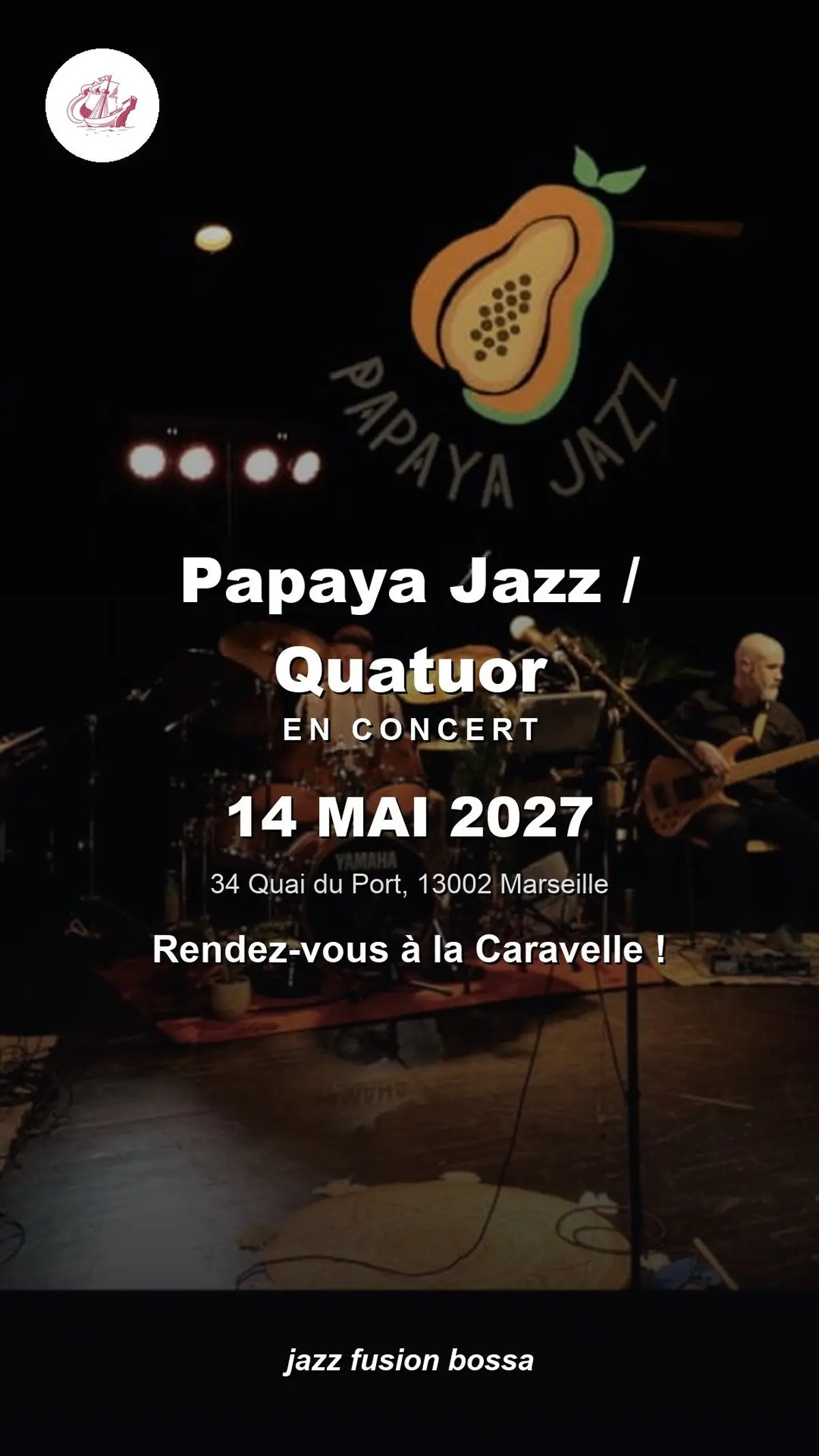 Papaya Jazz / Quatuor en concert à La Caravelle