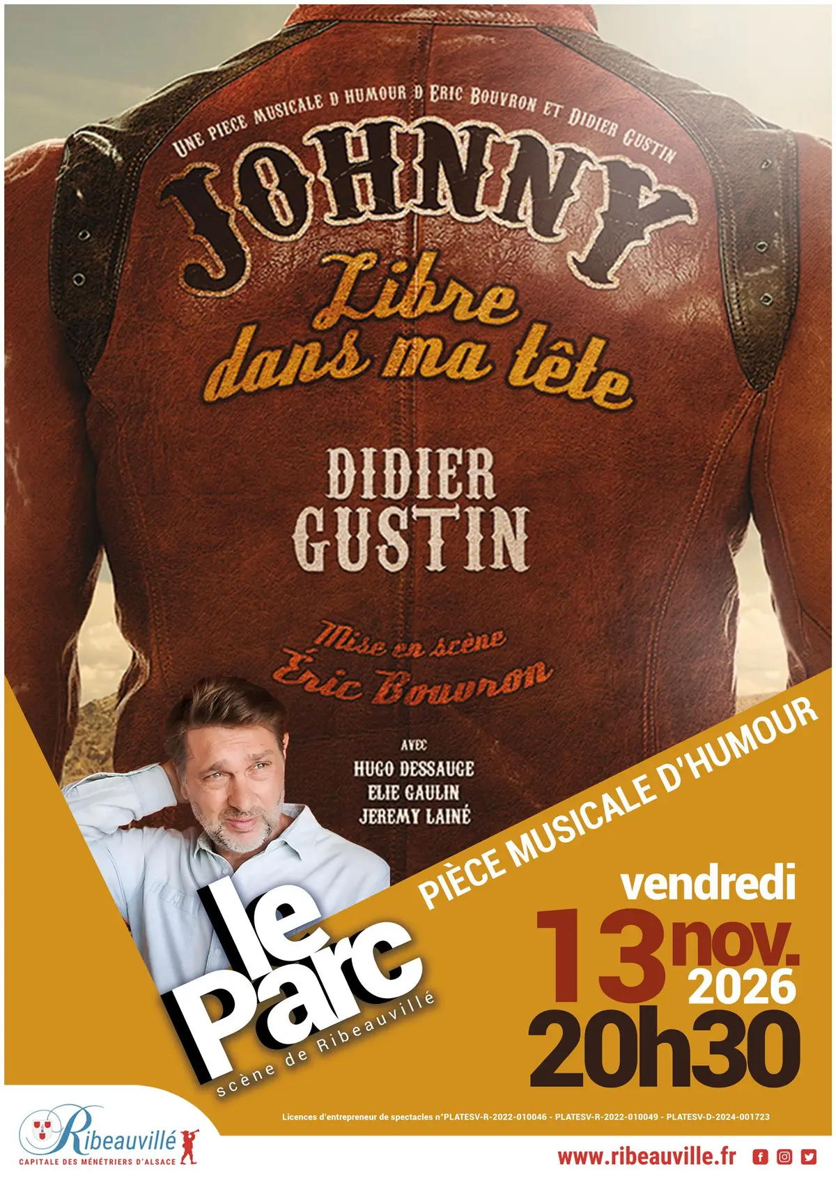 Didier Gustin - JOHNNY, libre dans ma tête - Ribeauvillé